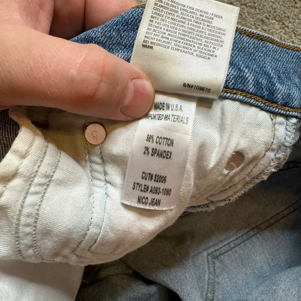 Agolde Nico High Rise Slim Fit in Embark Size 26 - Picture 4 of 6